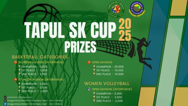 Tapul SK Cup 2025: Exciting Prizes Await Our Champions!