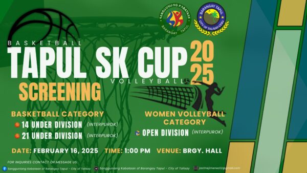 Tapul SK Cup 2025 Screening for Volleyball and Basketball Players