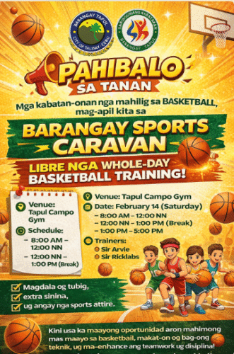 📣 PAHIBALO SA TANAN – Barangay Tapul